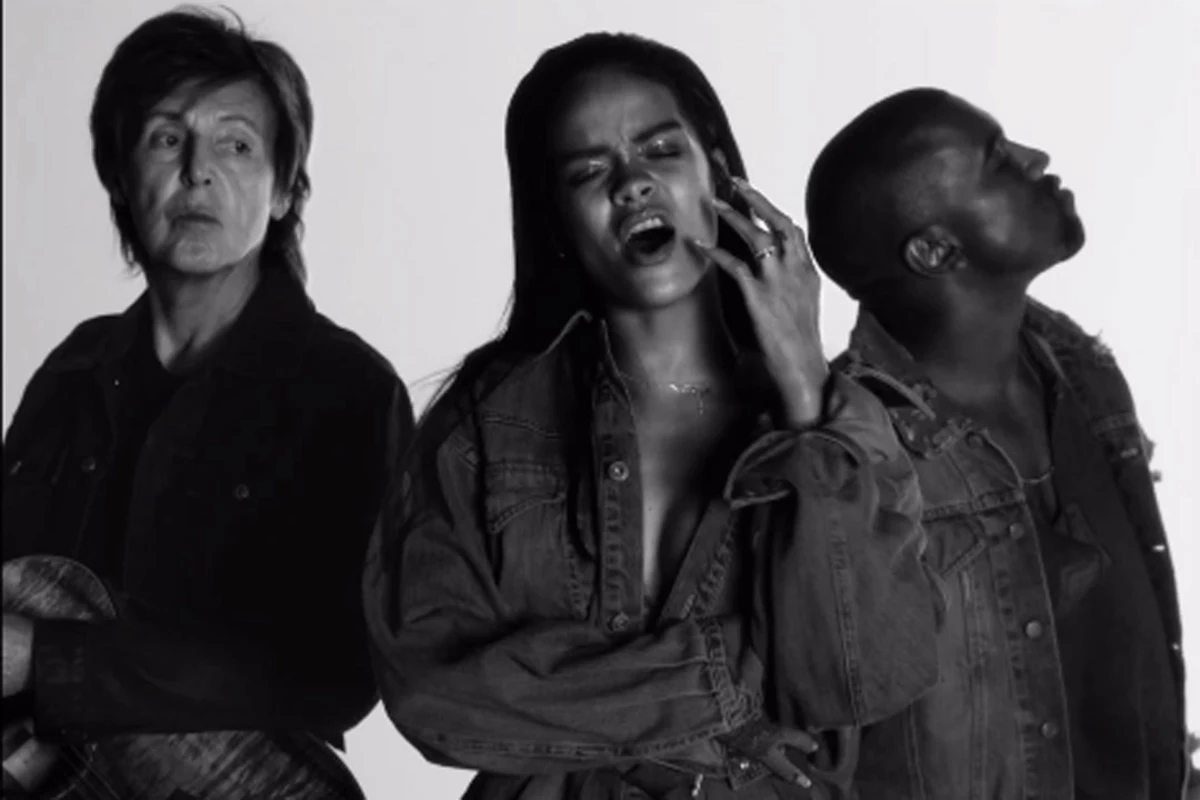 Rihanna's 'FourFiveSeconds' Video Feat. Kanye West + Paul McCartney