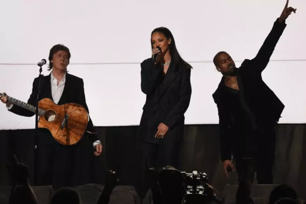 Rihanna, Kanye West + Paul McCartney Perform &#8216;FourFiveSeconds&#8217; at 2015 Grammys