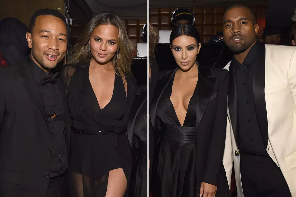 Kanye West, Kim Kardashian, John Legend + Chrissy Teigen Go to Waffle House [Photos]