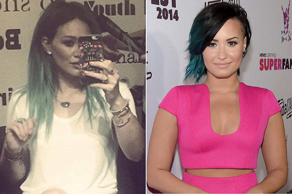Hilary Duff vs. Demi Lovato: Whose Teal Hair Do You Like Better?