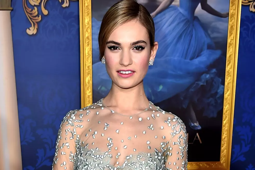 Lily James Dresses Like a Princess at ‘Cinderella’ Premiere [PHOTOS]