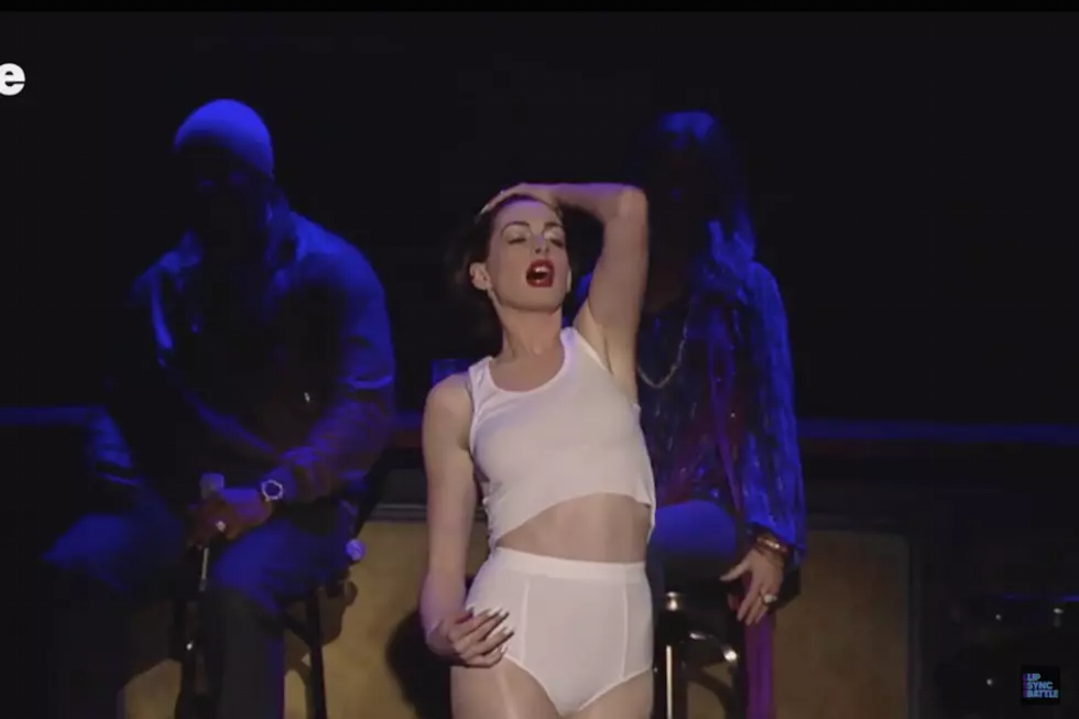 Anne Hathaway Goes Full Miley in Wrecking Ball Lip-Sync Video