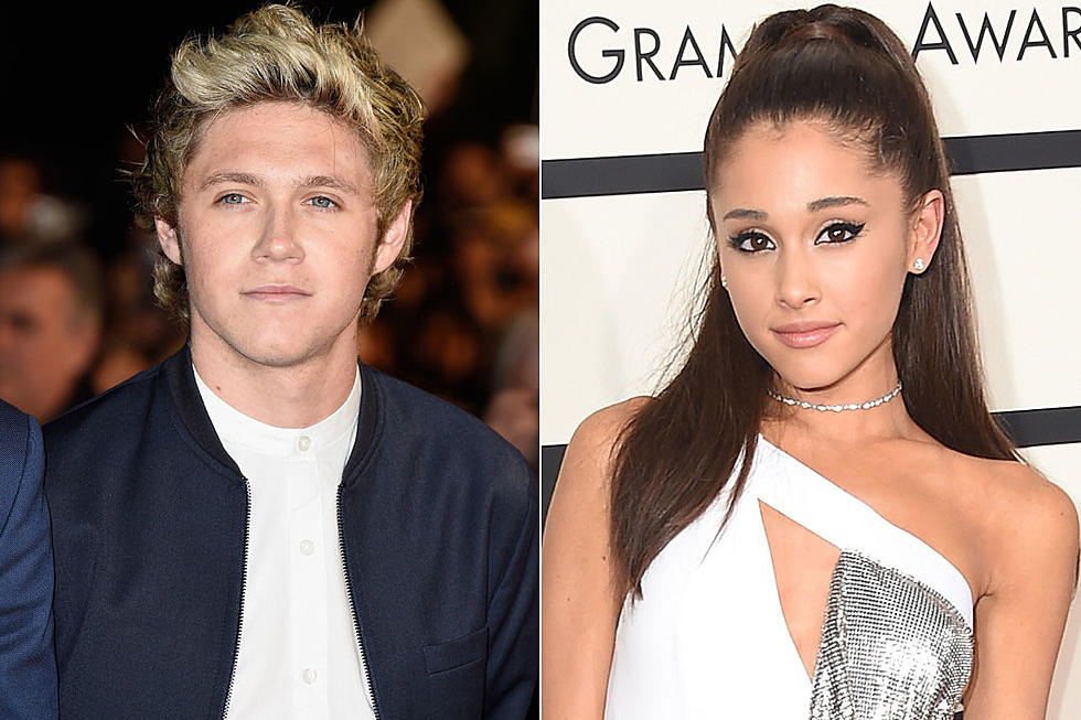Niall Horan and Ariana Grande Have Fun With Helium in London