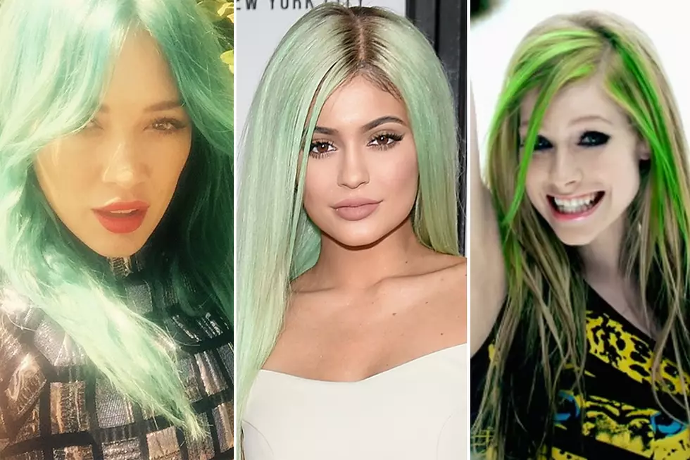 6. "Celebrities Who Dyed Their Hair Blue in 2015" - wide 2