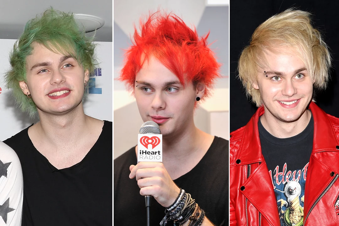 5SOS's Michael Clifford Dyes Hair Blue for Charity - wide 2