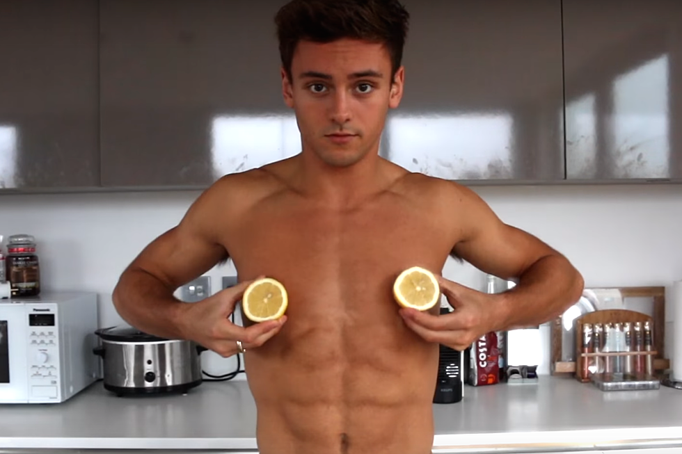 Tom Daley Launches Health and Fitness Series on YouTube (First Tip: Lemons!)