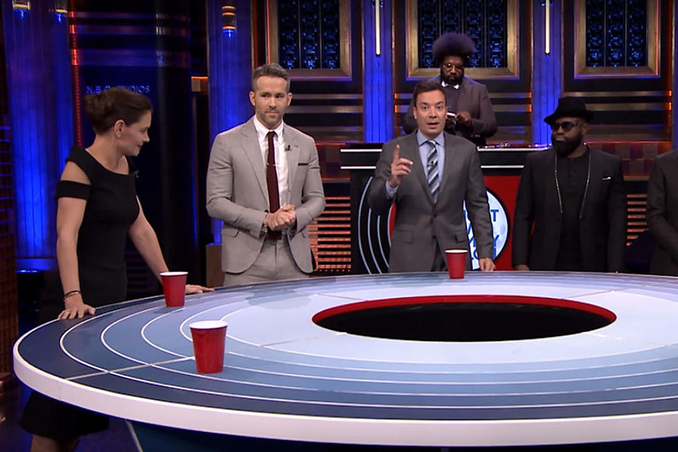 Ryan Reynolds and Katie Holmes Play Musical Beers with Jimmy Fallon