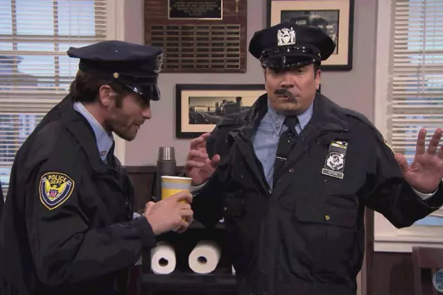 Jimmy Fallon and Jake Gyllenhaal Are a Mess in &#8216;The Point Pleasant Police Department&#8217; Sketch