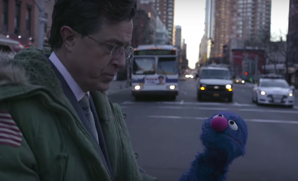 Stephen Colbert and Grover Hit the Streets + More Late Night TV