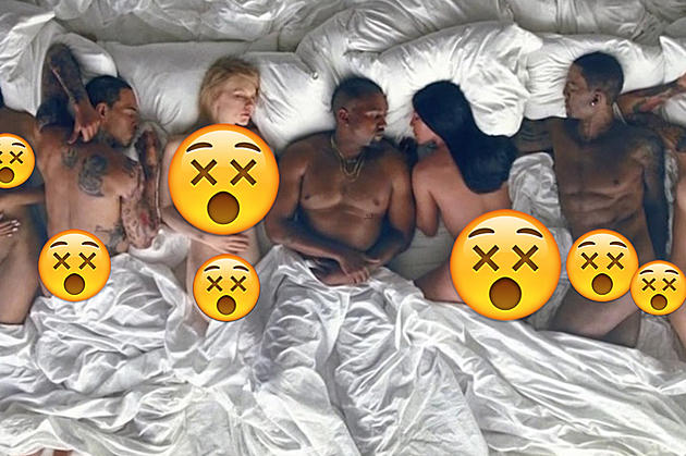 Kanye West Gets Naked with Kim Kardashian, Taylor Swift, Amber Rose Lookalikes in (Very NSFW) &#8216;Famous&#8217; Video