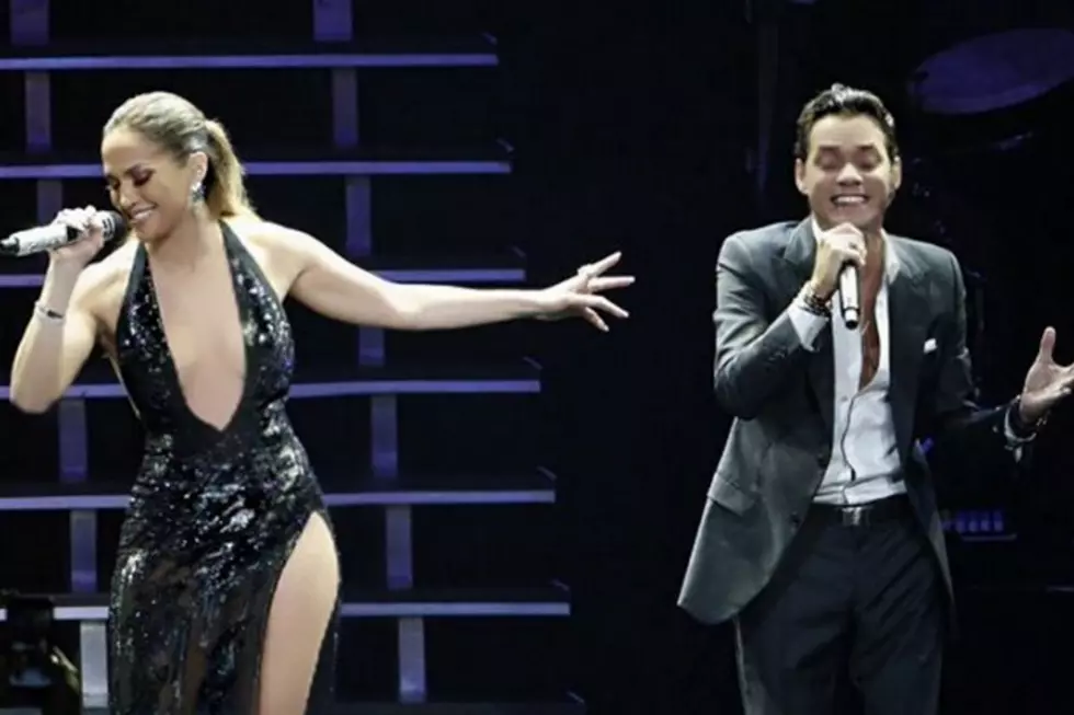 Exes Jennifer Lopez + Marc Anthony Reunite on Stage