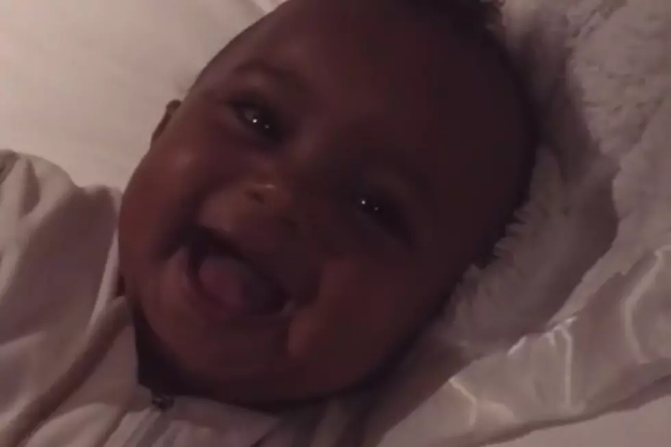 Saint West Continues Reign as Cutest Baby in the World, Can’t Stop Giggling on Kim Kardashian’s Instagram