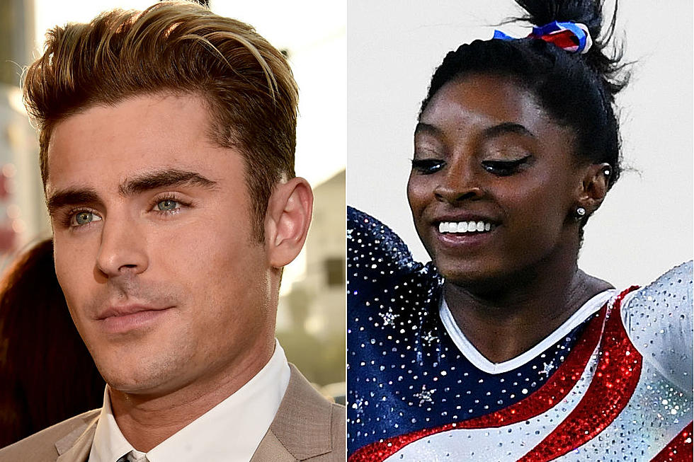 Simone Biles Wins Olympic Gold, and Longtime Crush Zac Efron&#8217;s Heart