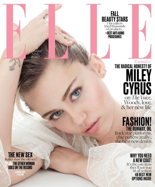Miley Cyrus in October 2016 Issue of &#8216;Elle': &#8216;I Just Want Britney to Be Happy&#8217;