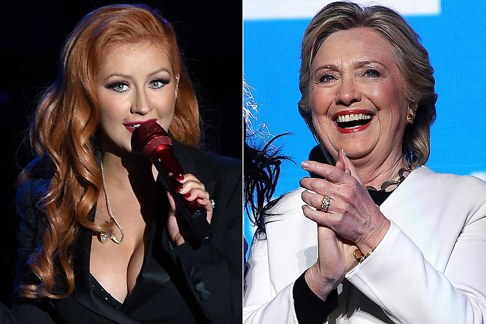 Christina Aguilera Dedicates &#8216;Fighter&#8217; Performance to Hillary Clinton