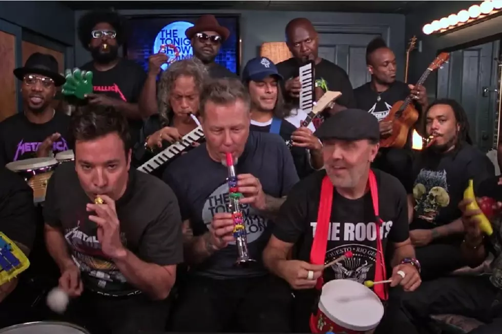 Jimmy Fallon, Metallica + The Roots Perform Using Toy Instruments