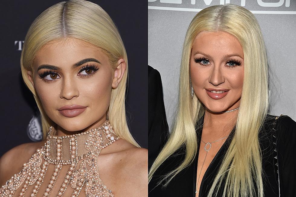 Kylie Jenner Attends Christina Aguilera’s Birthday Bash in Full Xtina Costume
