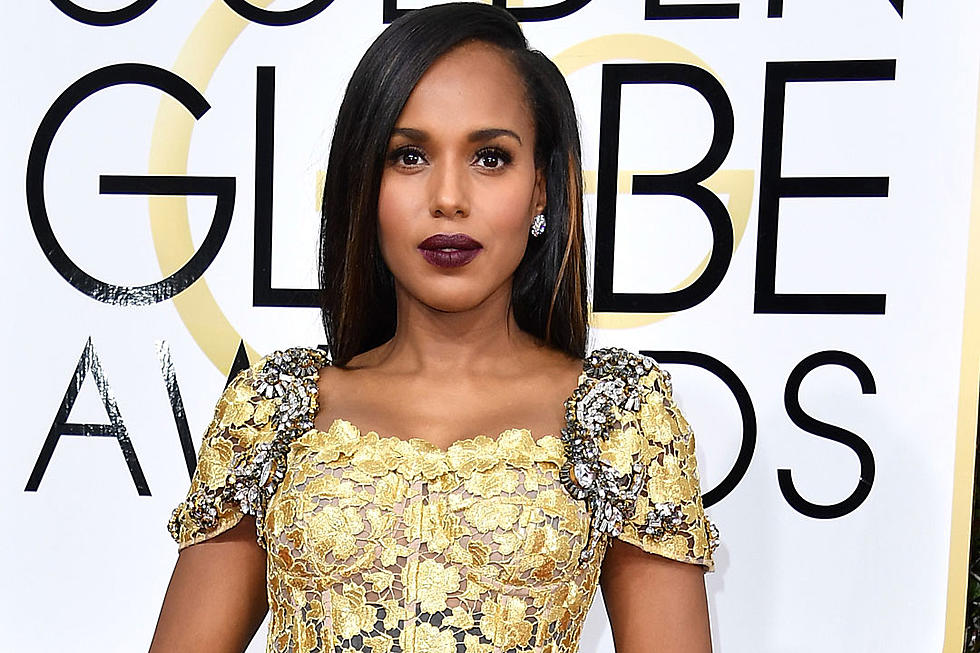 Kerry Washington Steps Out in Dolce & Gabbana at the 2017 Golden Globes