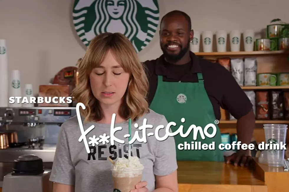 Jimmy Kimmel Introduces the Starbucks 'F**k-it-ccino'