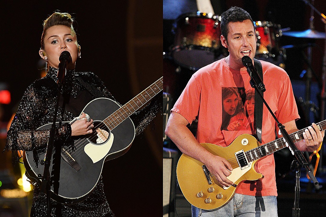 Miley Cyrus and Adam Sandler Perform Vegas Tribute