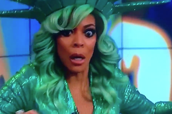 Wendy Williams Faints on Air While Dressed as Statue of Liberty