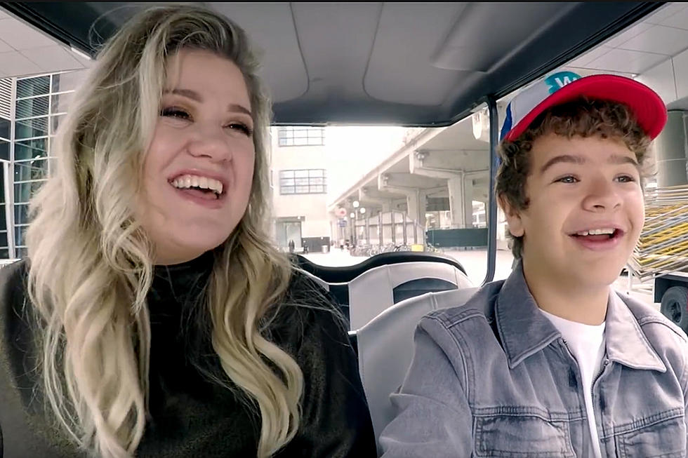 Gaten Matarazzo Helps Kelly Clarkson Do Vocal Warm-Ups