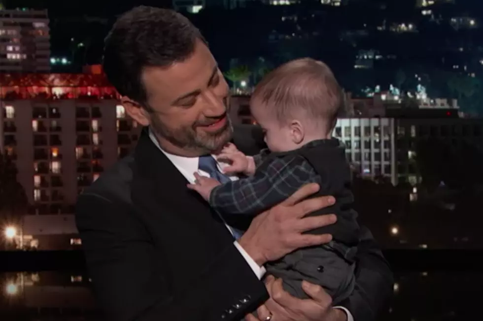 Jimmy Kimmel Tearily Introduces Son to &#8216;Live!&#8217; Audience After Heart Surgery
