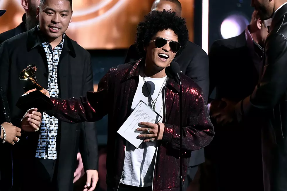 Bruno Mars’ ‘That’s What I Like’ Wins Song of the Year at 2018 Grammy Awards