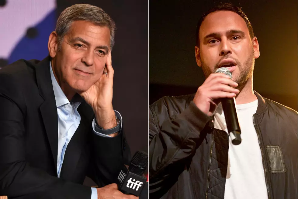 Scooter Braun + George Clooney Reportedly Fighting Tooth + Nail for March for Our Lives