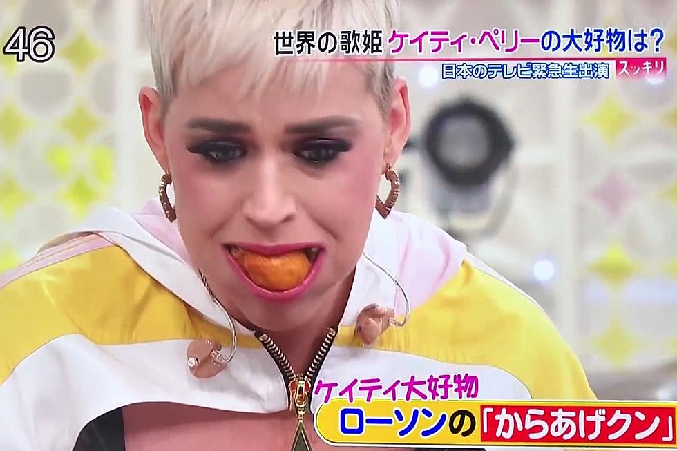 Watch Katy Perry Stuff Her Face With Chicken Nuggets on Japanese TV