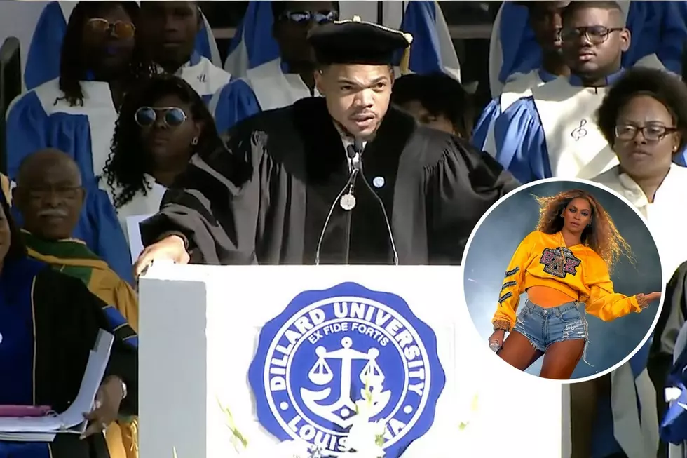 Chance the Rapper Salutes MJ, Beyonce at Dillard U. Graduation