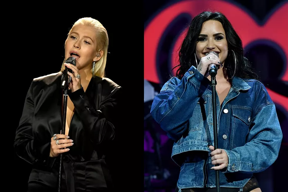 Christina Aguilera and Demi Lovato Tease ‘Fall in Line’