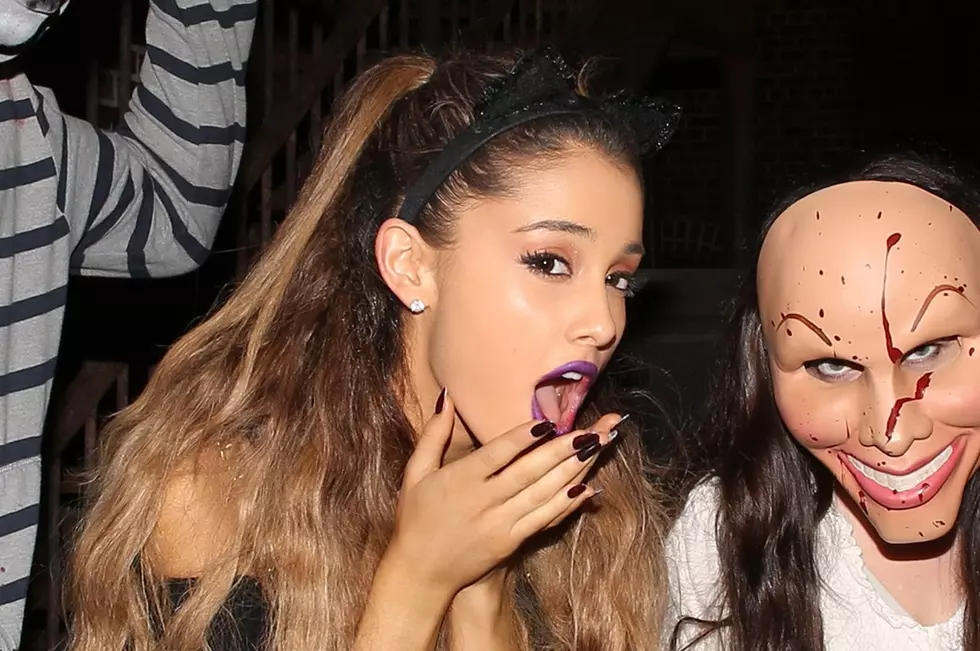 Ariana Grande Freaks Out, Falls and Hurts Herself Doing Spooky Escape Room (WATCH)