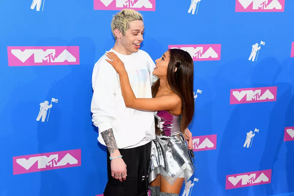 Ariana Grande + Pete Davidson Sport Matching Black Heart Tattoos