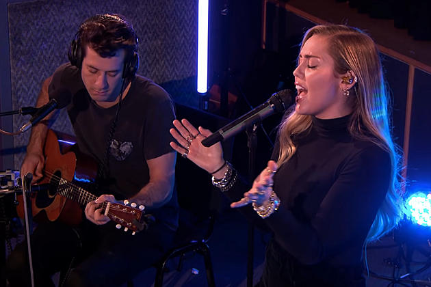 Miley Cyrus Turns Ariana Grande&#8217;s &#8216;No Tears Left to Cry&#8217; Into a Symphonic Anthem