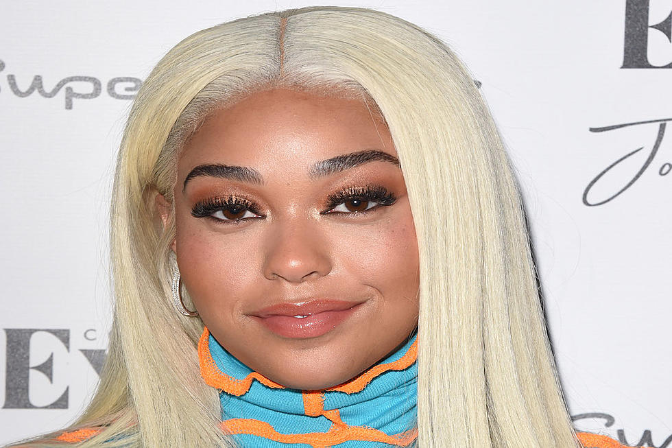 Jordyn Woods Debuts Bold New Platinum Blonde Hair