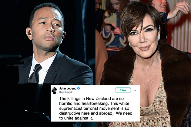 Kris Jenner, John Legend and More Celebs React to Devastating New Zealand Mosque Shooting