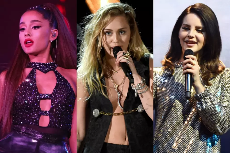 Ariana Grande, Miley Cyrus and Lana Del Rey Team Up for Epic 'Cha