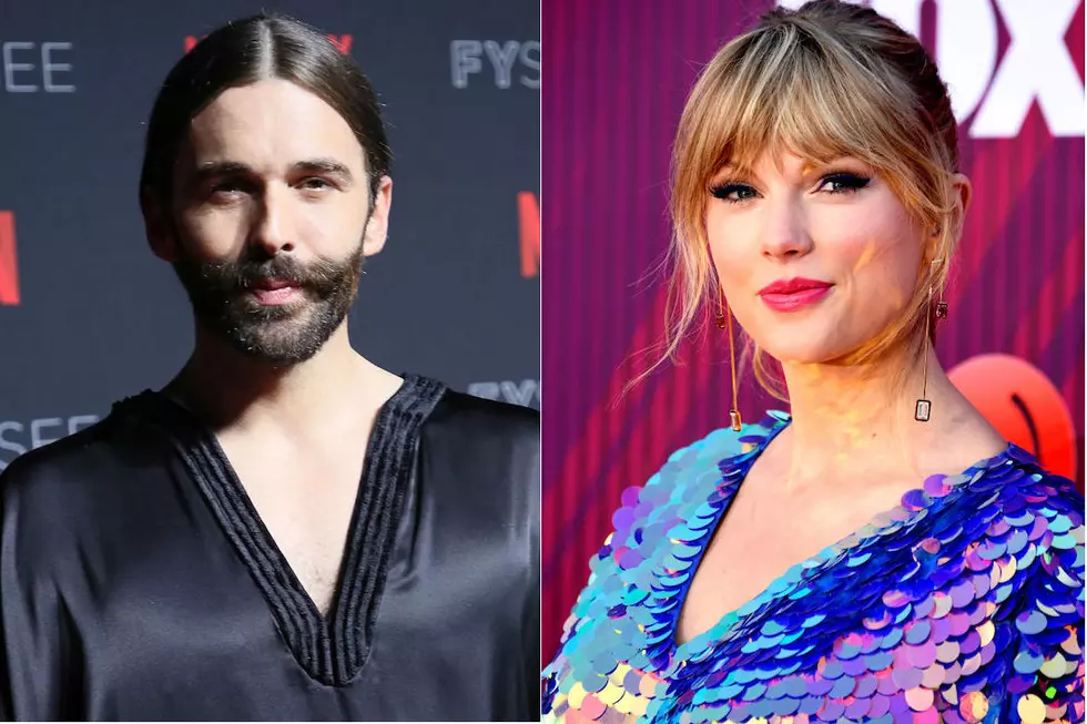 &#8216;Aunt Taylor&#8217; Swift Meets Jonathan Van Ness&#8217; Cat Genevieve and &#8216;the Other Babies&#8217;