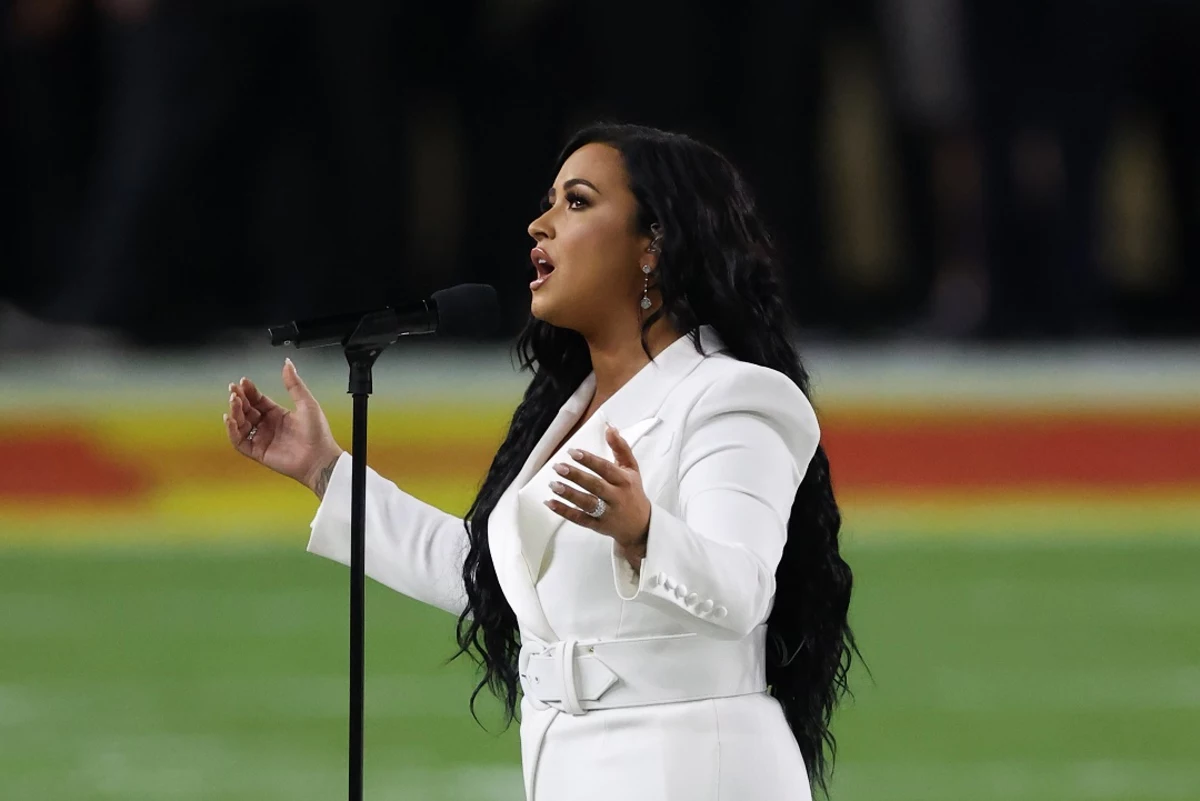 Demi Lovato Performs the National Anthem at 2020 Super Bowl