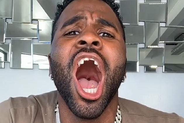 Jason Derulo Seemingly Breaks Front Teeth While Eating Power Drill-Mounted Corn on a Cob
