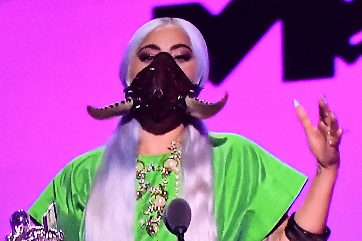 Lady Gaga Wears Fashionable Masks at 2020 MTV VMAs
