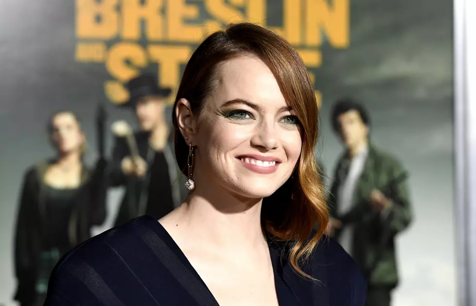 Emma Stone Spotted Wearing Matching Rings with Fiancé