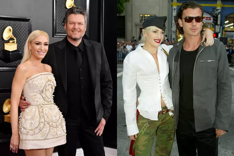 Gwen Stefani Photoshops Blake Shelton Over Pic of Ex-Husband