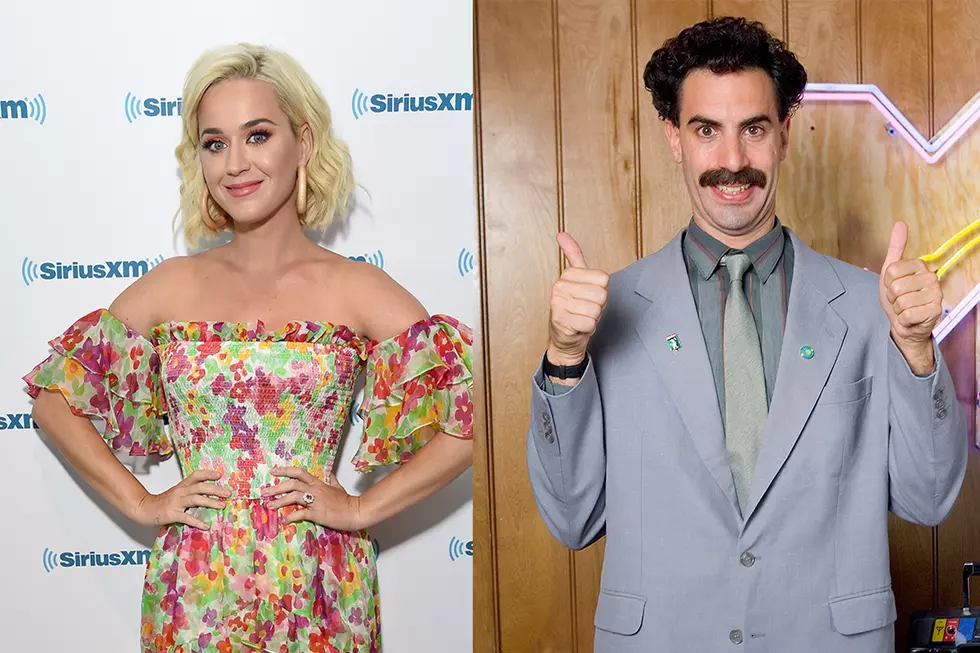 Borat Sent Katy Perry a Video Message Referencing Orlando Bloom’s Nude Paddle-Boarding Pics