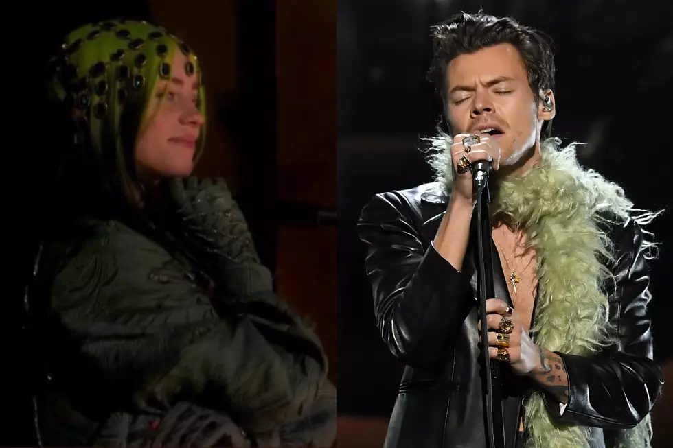 Billie Eilish Watching Harry Styles Perform at the Grammys Is All of Us