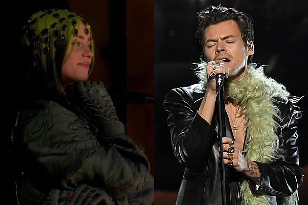 Billie Eilish Watching Harry Styles Perform at the Grammys Is All of Us