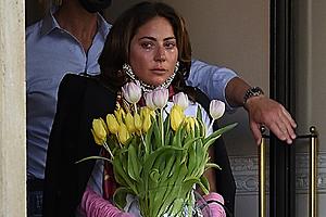 Emotional Lady Gaga Tosses Flowers to Fans in Italy as ‘House...