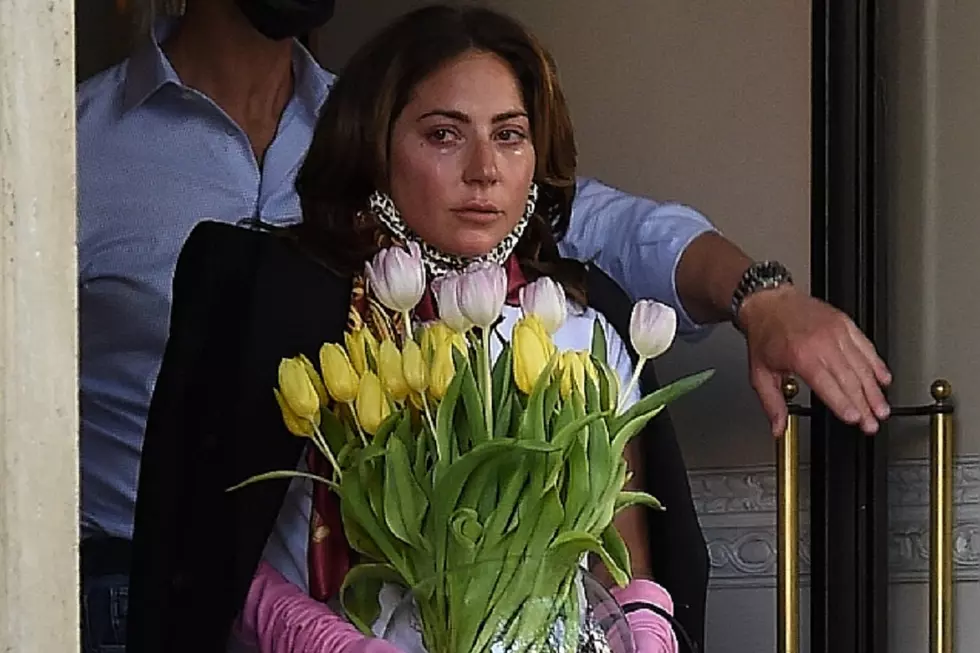 Emotional Lady Gaga Tosses Flowers to Fans in Italy as ‘House of Gucci’ Wraps