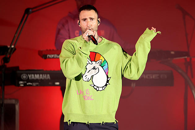 Adam Levine Looks Disgusted During Stage Crasher Incident
